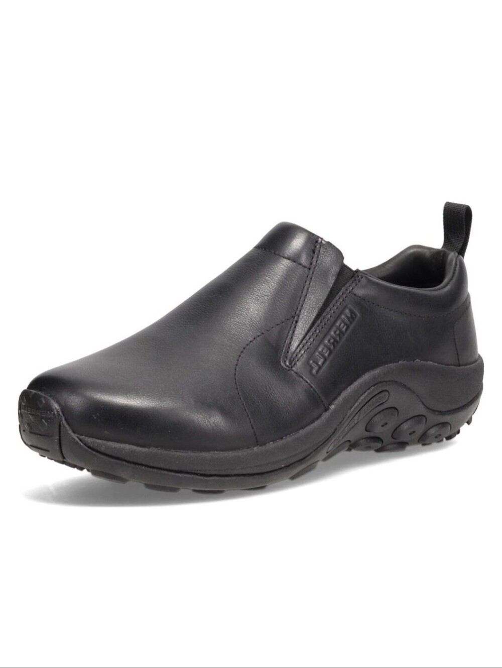 NEW Merrell Jungle Moc 2 Black Leather J17199 Slip On Comfort Shoes Mens Sz 9.5